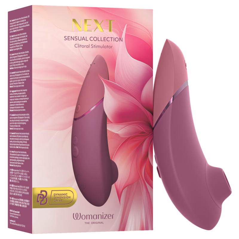 WOMANIZER - NEXT ESTIMULADOR DE CLÍTORIS POR SUCCIÓN 14 NIVELES ROSA EMPOLVADO