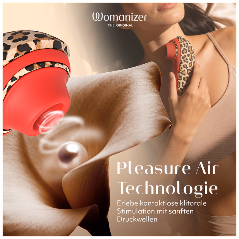 WOMANIZER - LIBERTY 2 ESTIMULADOR DE CLÍTORIS POR SUCCIÓN 8 NIVELES ESTAMPADO DE LEOPARDO - Imagen 17