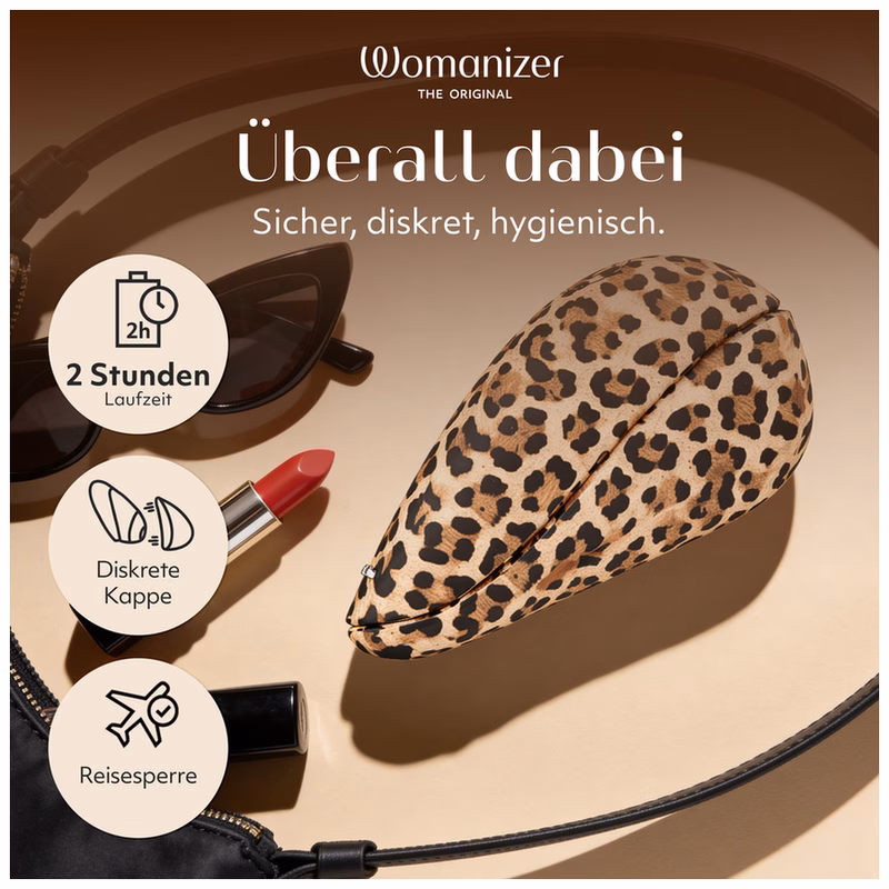 WOMANIZER - LIBERTY 2 ESTIMULADOR DE CLÍTORIS POR SUCCIÓN 8 NIVELES ESTAMPADO DE LEOPARDO - Imagen 16