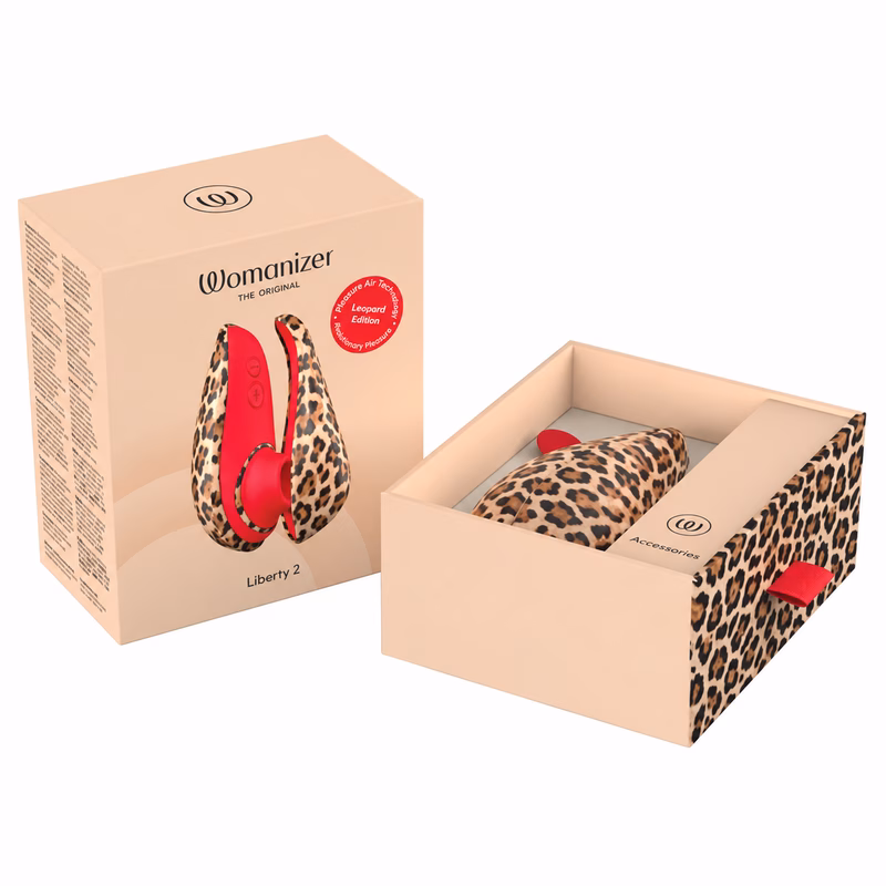 WOMANIZER - LIBERTY 2 ESTIMULADOR DE CLÍTORIS POR SUCCIÓN 8 NIVELES ESTAMPADO DE LEOPARDO - Imagen 15