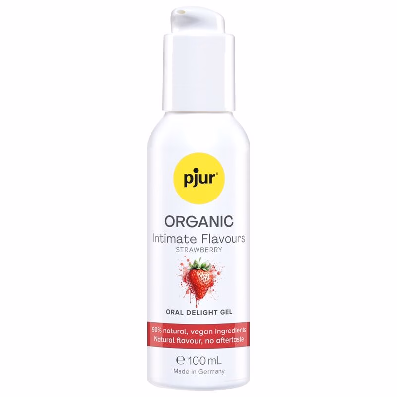 PJUR - ORGANIC INTIMATE FLAVOURS GEL ÍNTIMO ORAL SABOR FRESA 100 ML
