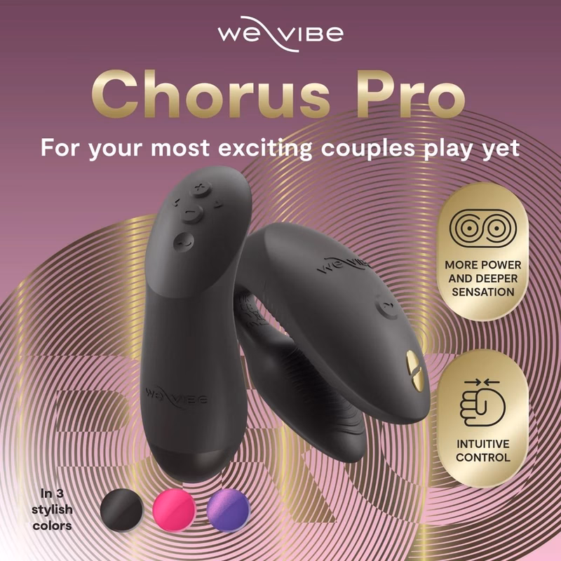 WE-VIBE - CHORUS PRO VIBRADOR PREMIUM PARA PAREJAS NEGRO SATINADO - Imagen 5