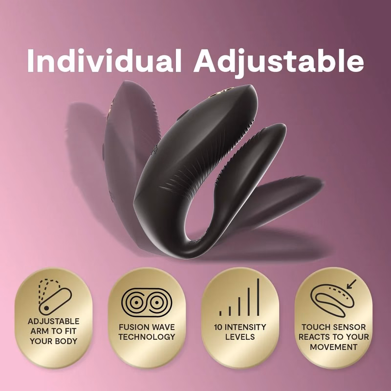 WE-VIBE - CHORUS PRO VIBRADOR PREMIUM PARA PAREJAS NEGRO SATINADO - Imagen 6