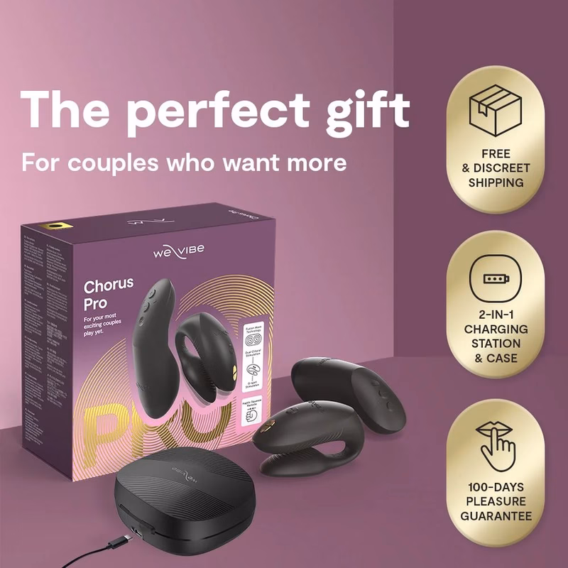 WE-VIBE - CHORUS PRO VIBRADOR PREMIUM PARA PAREJAS NEGRO SATINADO - Imagen 8