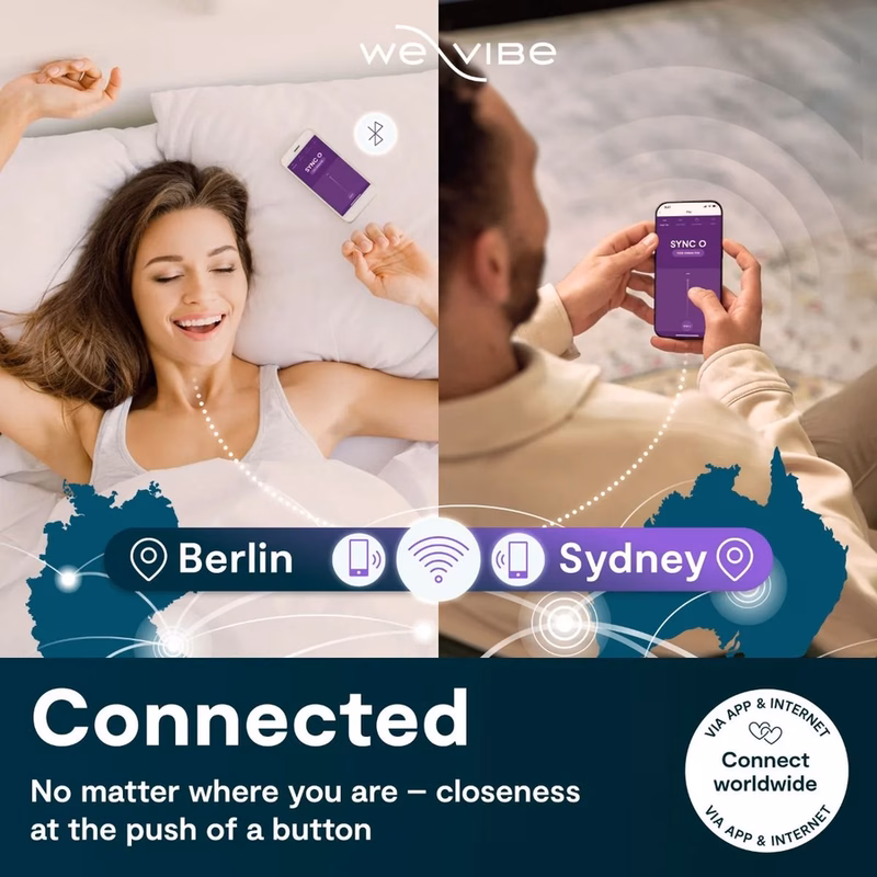 WE-VIBE - SYNC O VIBRADOR PARA PAREJAS CON ESTIMULACIÓN ENVOLVENTE PÚRPURA CLARO - Imagen 5
