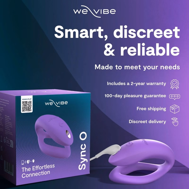 WE-VIBE - SYNC O VIBRADOR PARA PAREJAS CON ESTIMULACIÓN ENVOLVENTE PÚRPURA CLARO - Imagen 6