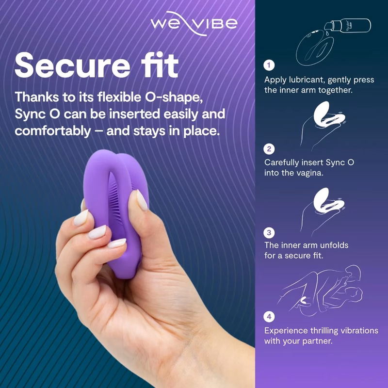 WE-VIBE - SYNC O VIBRADOR PARA PAREJAS CON ESTIMULACIÓN ENVOLVENTE PÚRPURA CLARO - Imagen 7