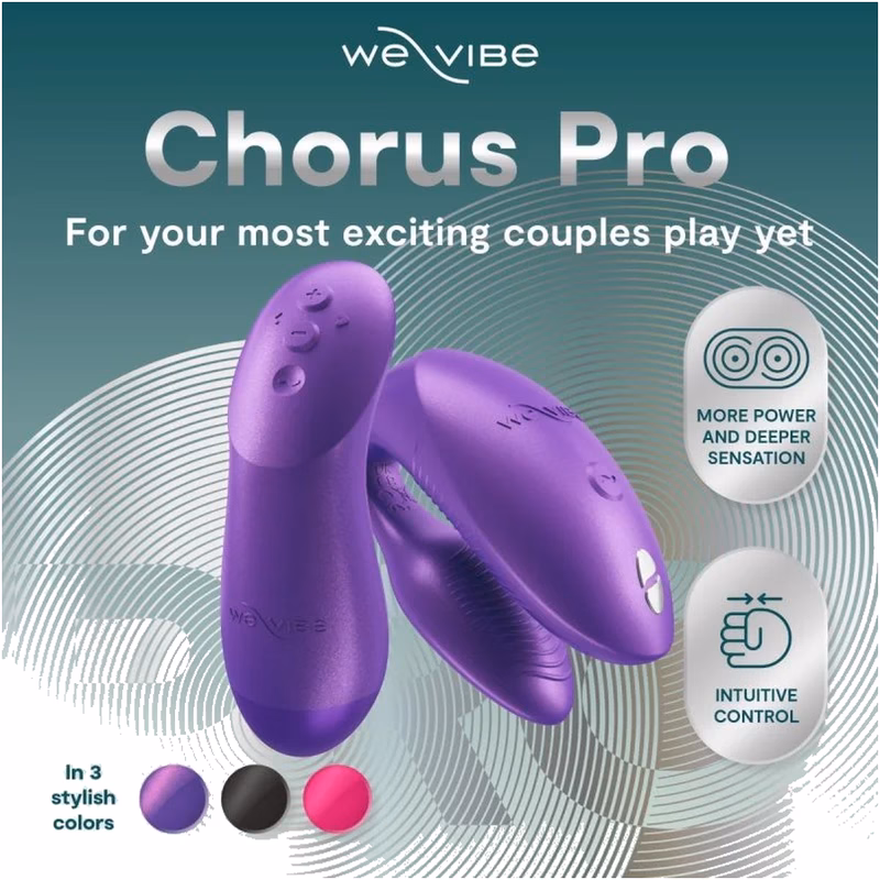 WE-VIBE - CHORUS PRO VIBRADOR PREMIUM PARA PAREJAS PÚRPURA CÓSMICO - Imagen 9