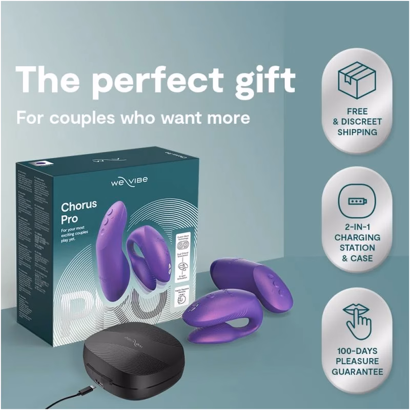 WE-VIBE - CHORUS PRO VIBRADOR PREMIUM PARA PAREJAS PÚRPURA CÓSMICO - Imagen 11