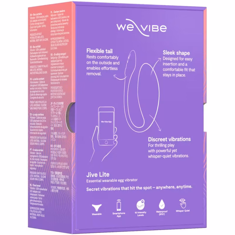 WE-VIBE - JIVE LITE VIBRADOR HUEVO PONIBLE CON CONTROL POR APLICACIÓN PÚRPURA - Imagen 19