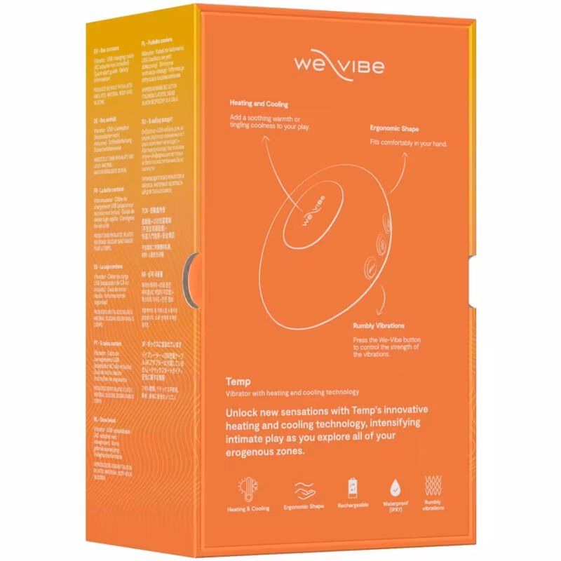 WE-VIBE - TEMP VIBRADOR CON FUNCIÓN DE CALOR Y FRÍO MANDARINA - Imagen 17
