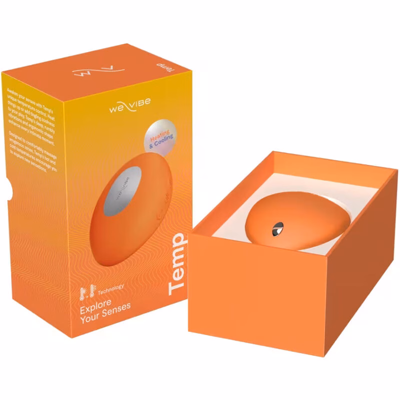 WE-VIBE - TEMP VIBRADOR CON FUNCIÓN DE CALOR Y FRÍO MANDARINA - Imagen 15
