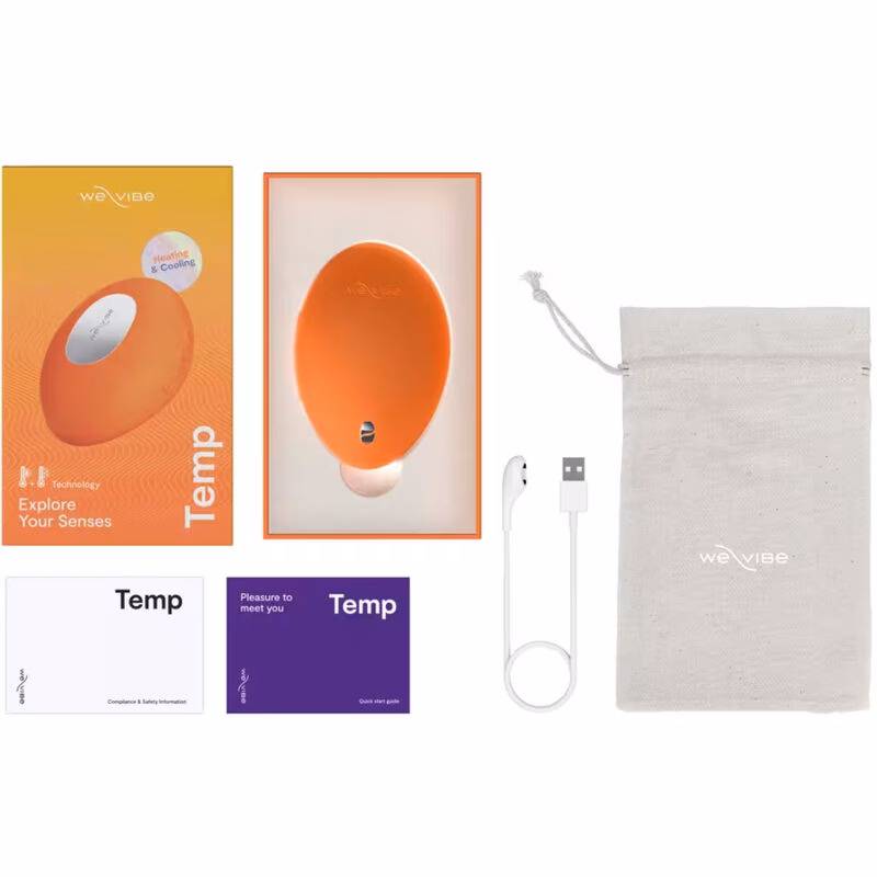 WE-VIBE - TEMP VIBRADOR CON FUNCIÓN DE CALOR Y FRÍO MANDARINA - Imagen 11