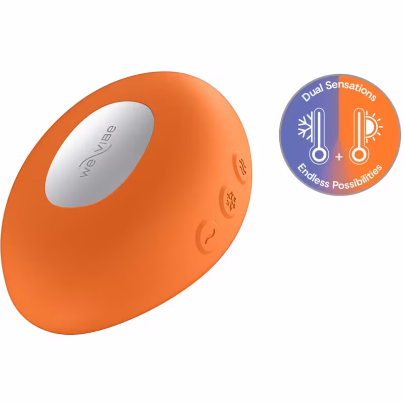 WE-VIBE - TEMP VIBRADOR CON FUNCIÓN DE CALOR Y FRÍO MANDARINA - Imagen 2