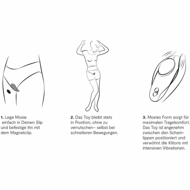 WE-VIBE - MOXIE+ VIBRADOR PARA BRAGUITAS CON CLIP MAGNÉTICO AGUA - Imagen 4