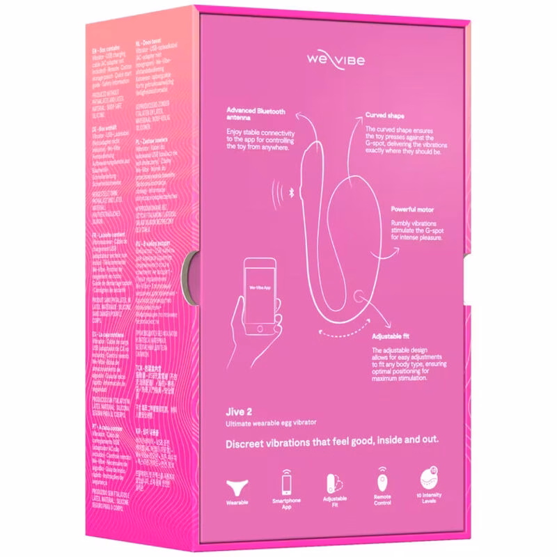 WE-VIBE - JIVE 2 VIBRADOR HUEVO PONIBLE ROSA ELÉCTRICO - Imagen 17