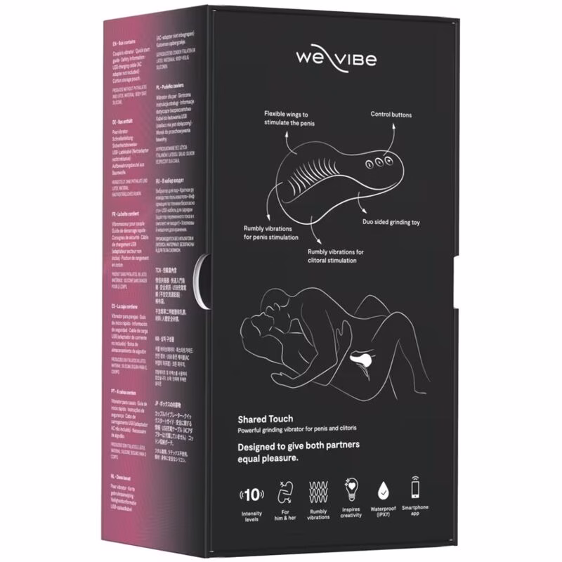 WE-VIBE - SHARED TOUCH VIBRADOR PARA PAREJAS DE DOBLE CARA NEGRO - Imagen 14