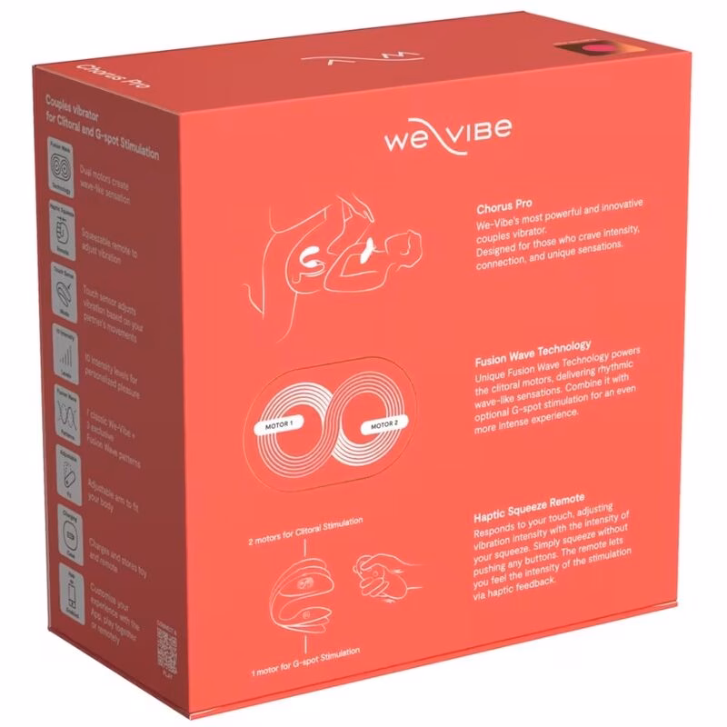 WE-VIBE - CHORUS PRO VIBRADOR PREMIUM PARA PAREJAS ROSA ELÉCTRICO - Imagen 19